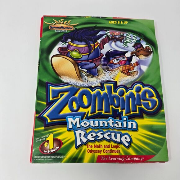 Summer Vacation 4th Grade Book & Zoombinis PC Game 2002 The Learning Company - Picture 13 of 16